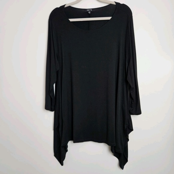 Comfy USA Tops - Comfy USA Black Jersey Knit Tunic Top Sz 1X